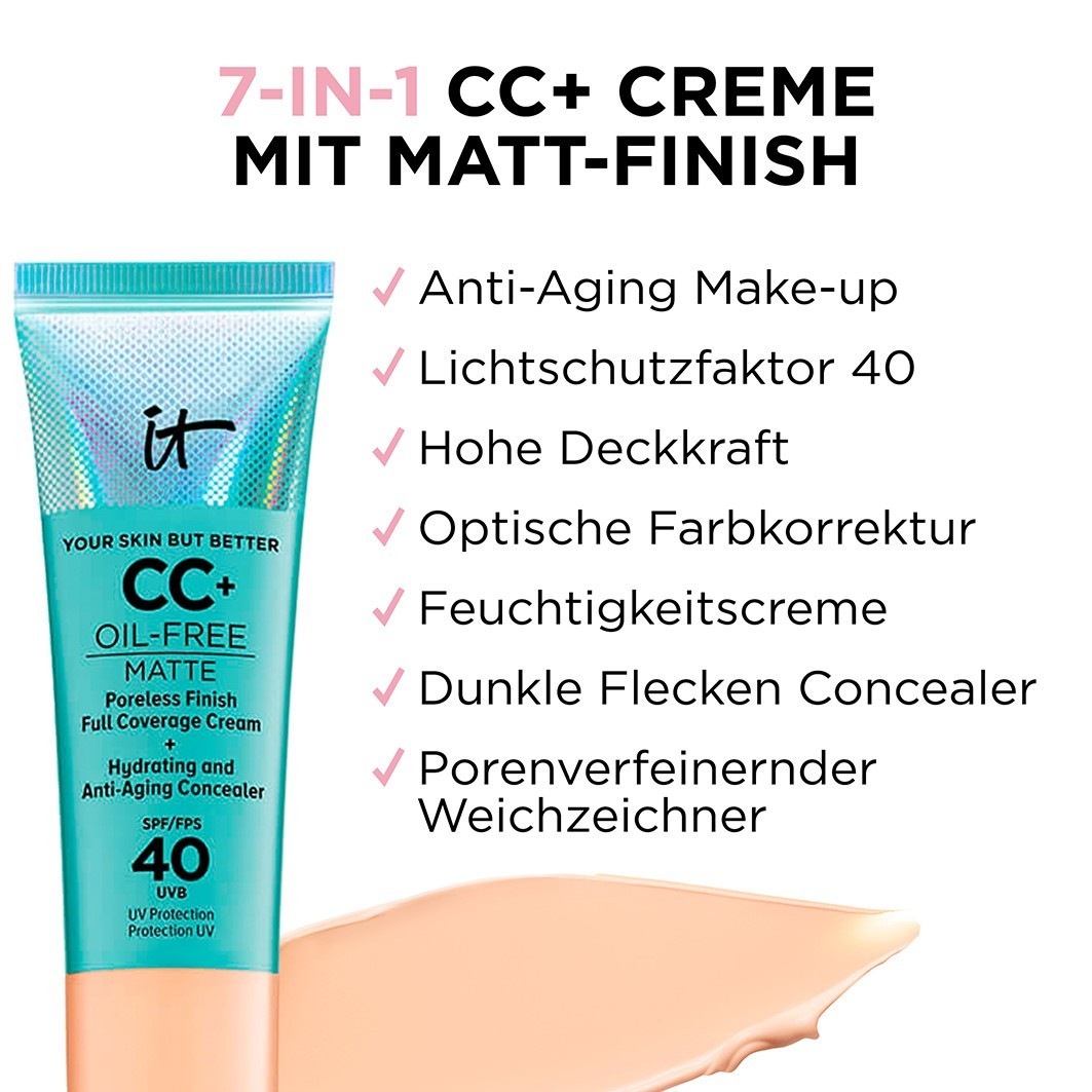 Your Skin But Better CC+ Cream Oil Free Matte LSF 40 +