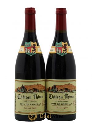 Côte de Brouilly Les 7 Vignes Château Thivin  2020 - Lot de 2 Bouteilles