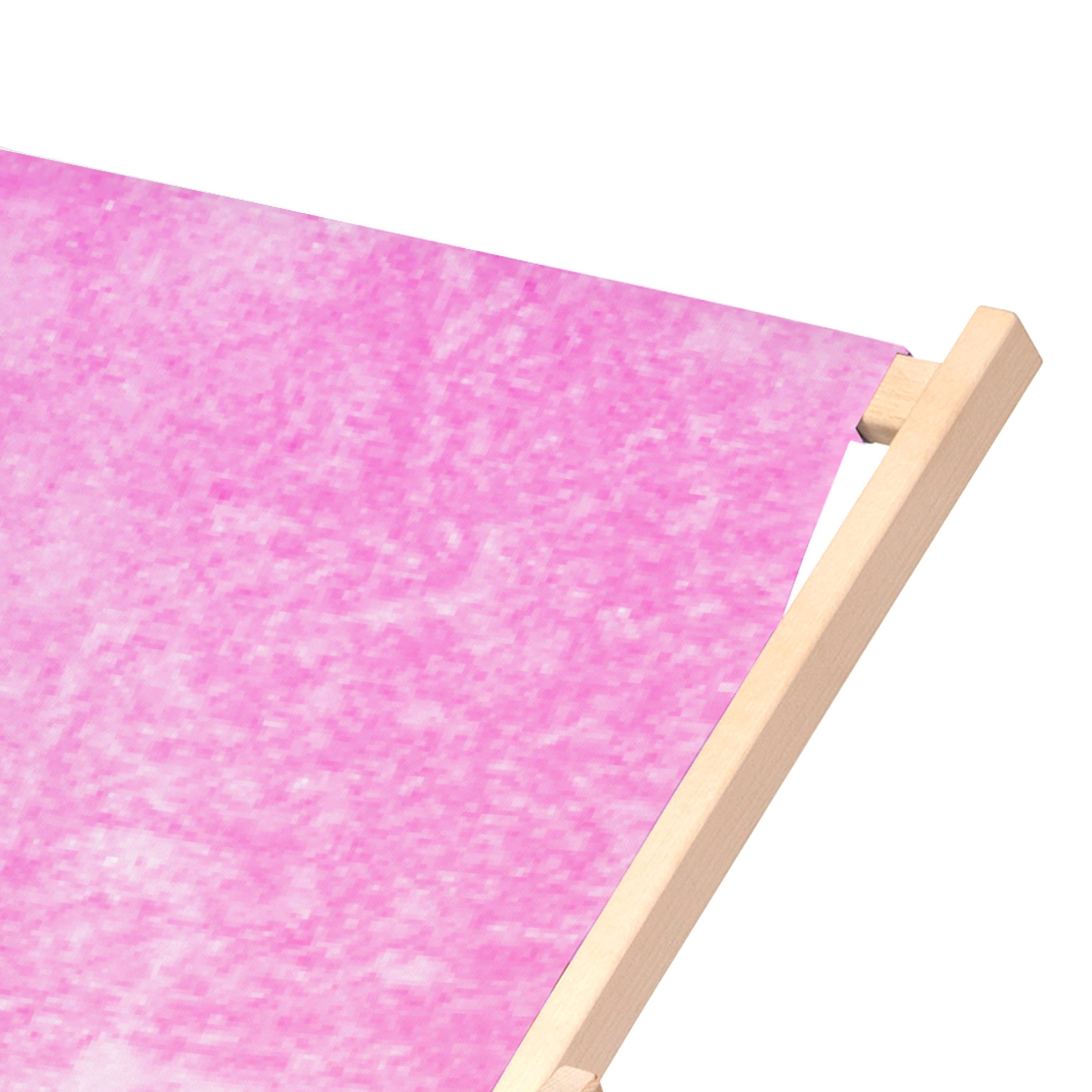 Mr. & Mrs. Panda Gartenliege Flamingo stolz - Aquarell Pink - Geschenk, Selbstakzeptanz, rosa, Mam, 1 St.