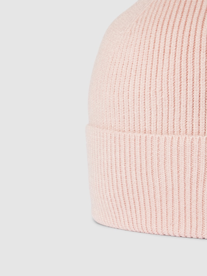 Beanie mit breitem Umschlag Modell 'ZENNA' in rosa