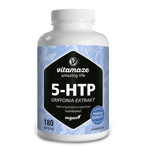 5-HTP 200 mg Griffonia Extrakt hochdos.vegan Kaps.  180 St  Kapseln