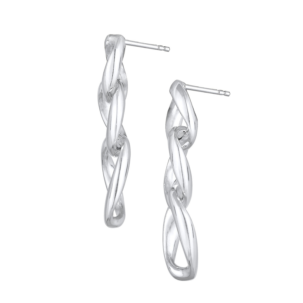Elli Elli Boucles d'Oreilles Blogger Base Forme de Chaîne Boucles d'Oreilles Femme  (9 Boucles d'oreilles