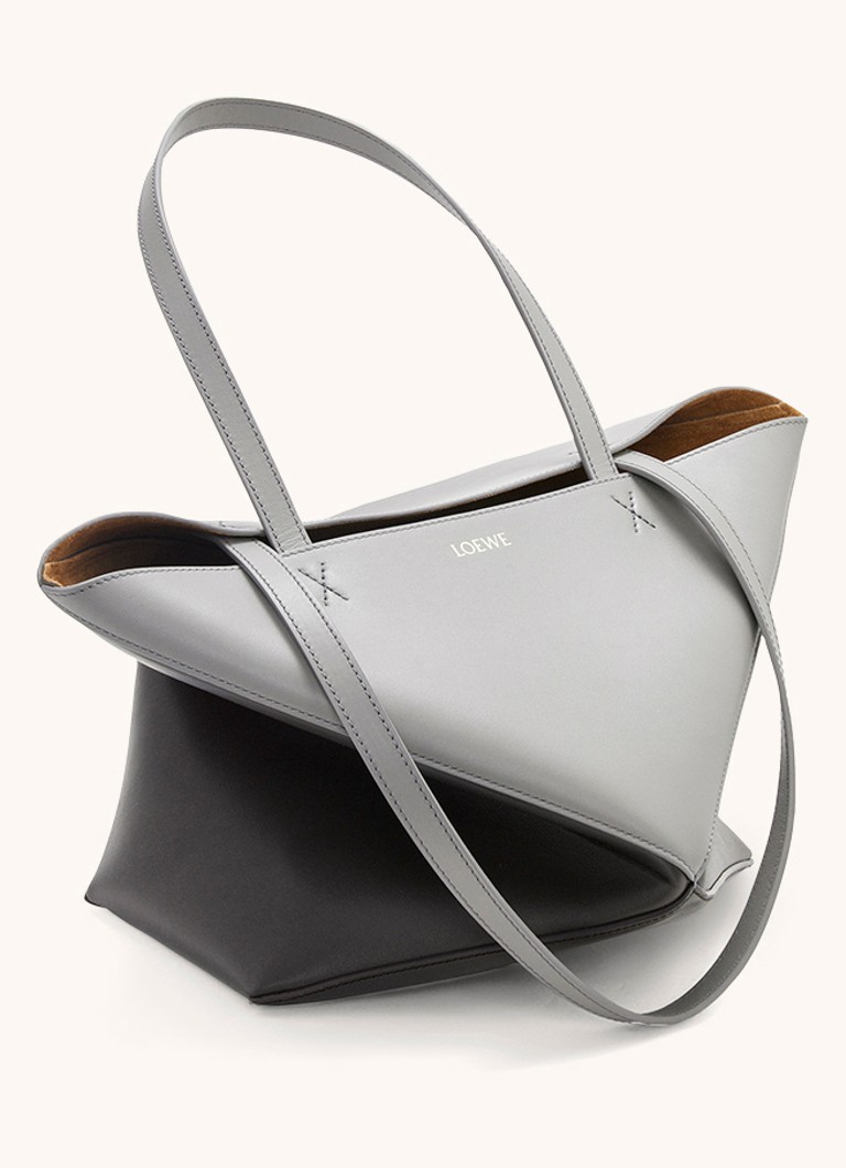 LOEWE Puzzle Fold vidēja izmēra iepirkumu soma no teļādas