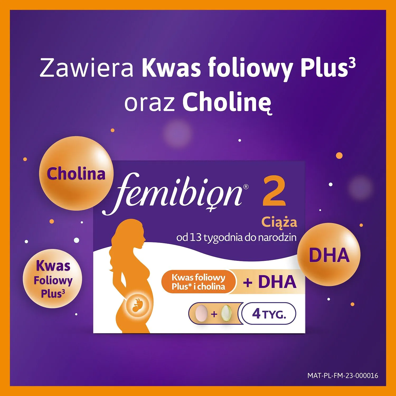 „Fembion 2 Pregnancy“, vitaminų ir mineralų rinkinys moterims nuo 13 iki 40 nėštumo savaitės, dengtos tabletės + minkštos kapsulės