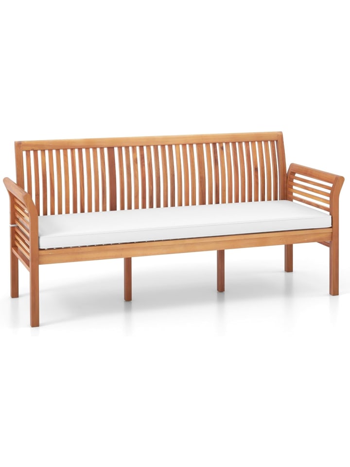 COSTWAY Gartenbank Akazienholz für 3 Personen in Beige günstig kaufen onesize