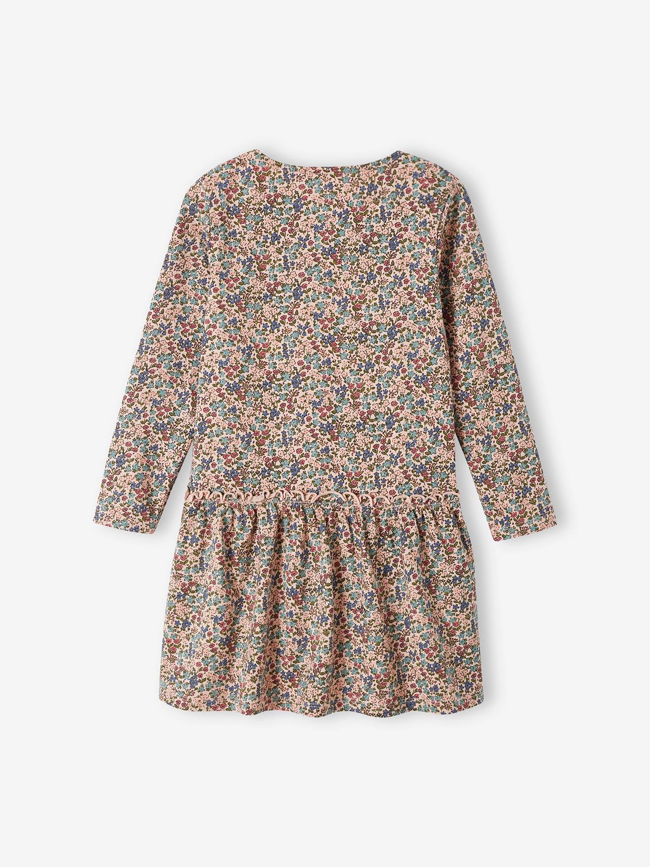 Vertbaudet Mädchen Kleid BASIC - nachtblau bedruckt