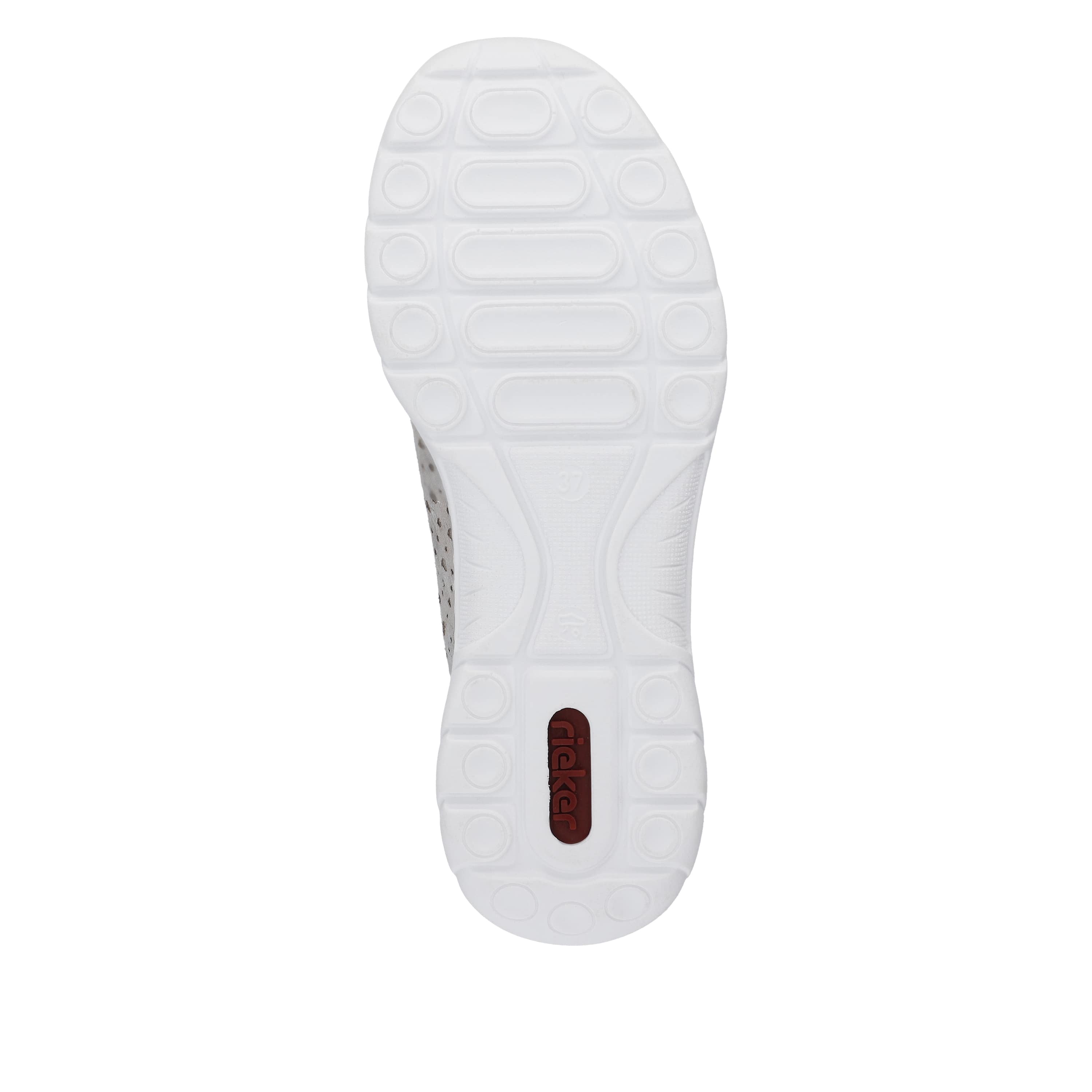 Rieker Damen Slipper beige-metallic