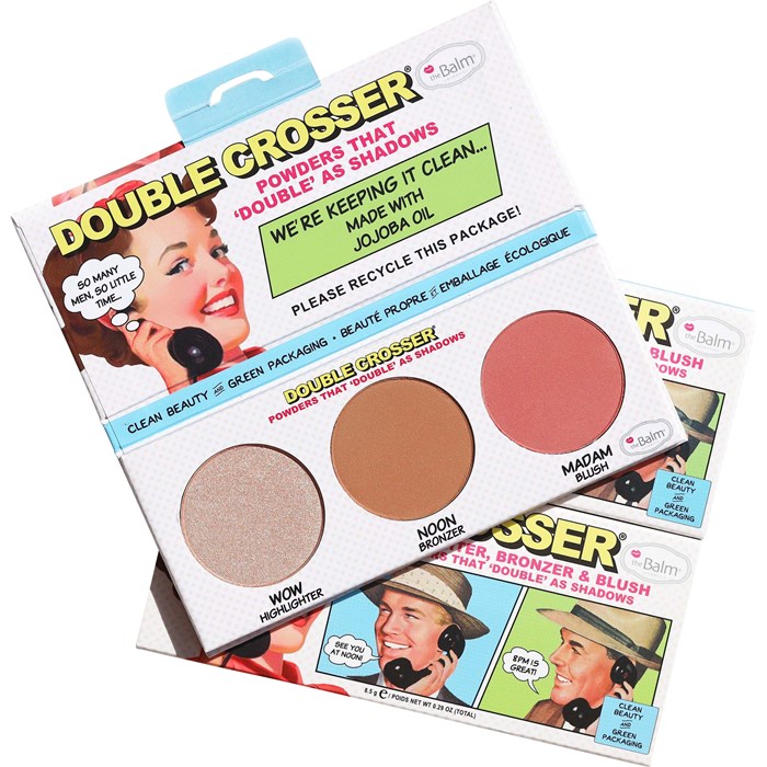 Double Crosser Highlighter, Bronzer & Blush Palette