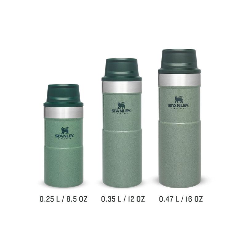 Thermoflasche Stanley, Classic Trigger-Action Travel Mug 16oz \/ 470ml Hammertone Green