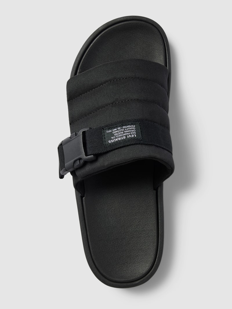 Slides mit Label-Detail Modell 'TAHOMA' in schwarz