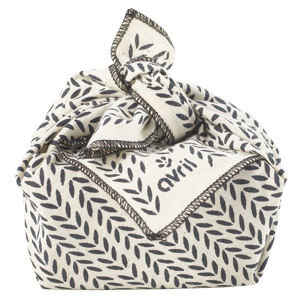 Avril Feuillage 32 x 32 cm Coton bio Furoshiki
