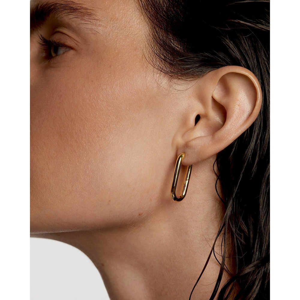 P D Paola Créoles 925 Laiton Boucles d'oreilles