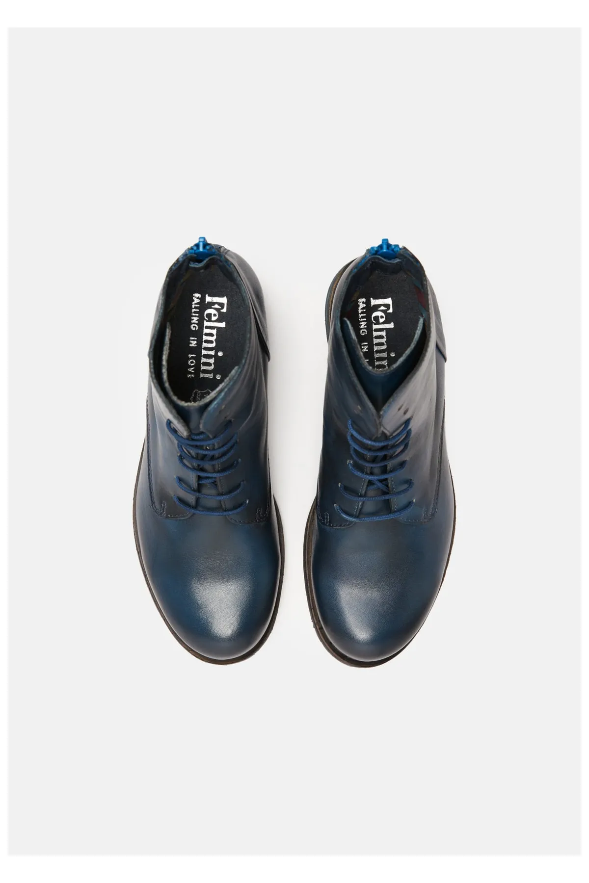 Felmini  Stiefelette - Blau - Blockabsatz