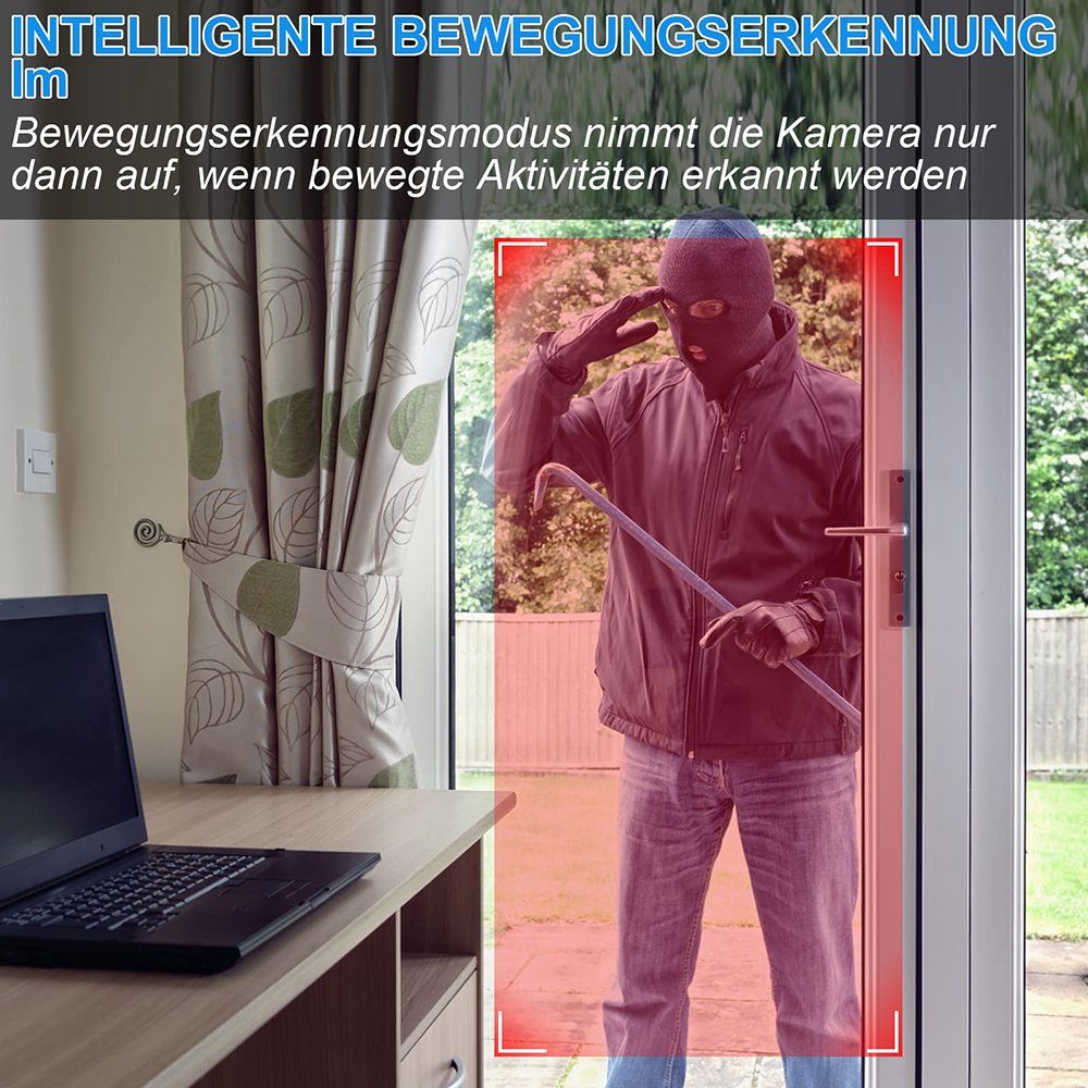 GelldG Mini Kamera Videokamera HD 1080P Überwachungskamera Sicherheitskamera Überwachungskamera