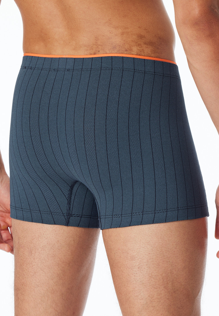 Shorts Organic Cotton gestreift blaugrau - 95/5