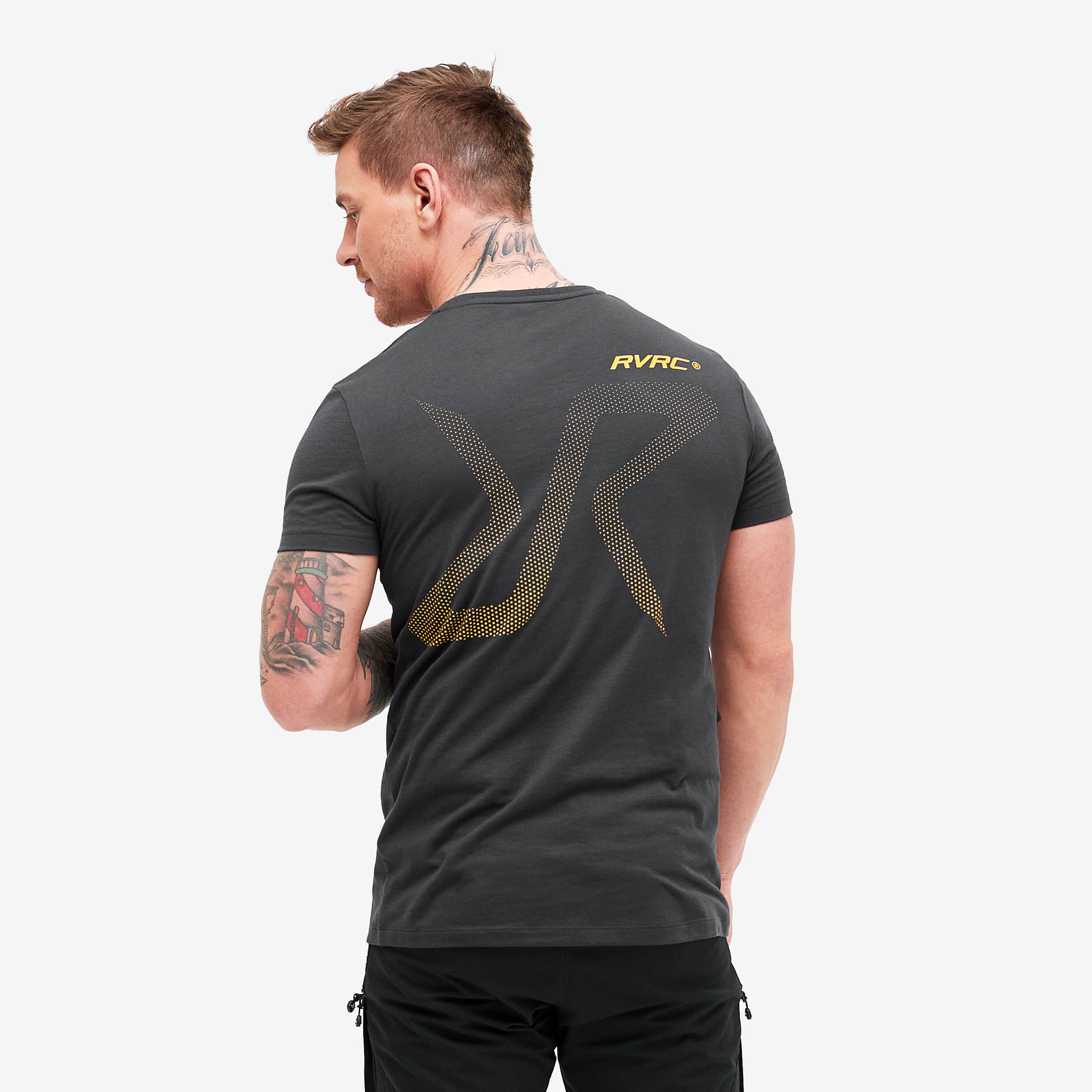 Fat Graphic Tee Homme Obsidian/Lemon Curry
