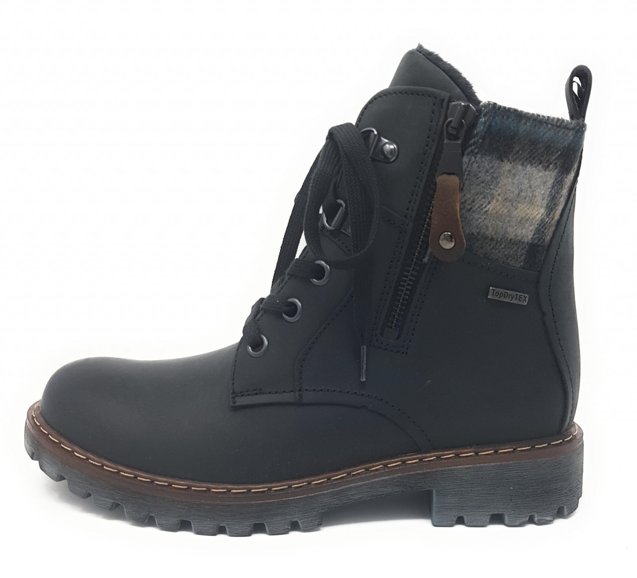 JOSEF SEIBEL Stiefeletten schwarz MARTA 52 schwarz/karo
