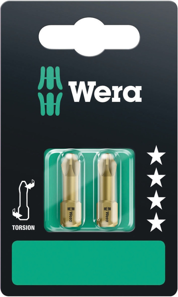 Wera 05073371001 855/1 TH SB-bits Pozidriv, PZ 2 x 25 mm, 2-delt