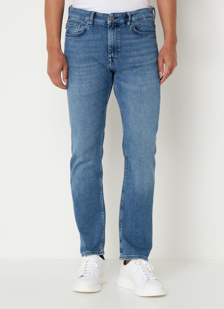 Jeansy Hugo Boss Delaware slim-fit, jasne