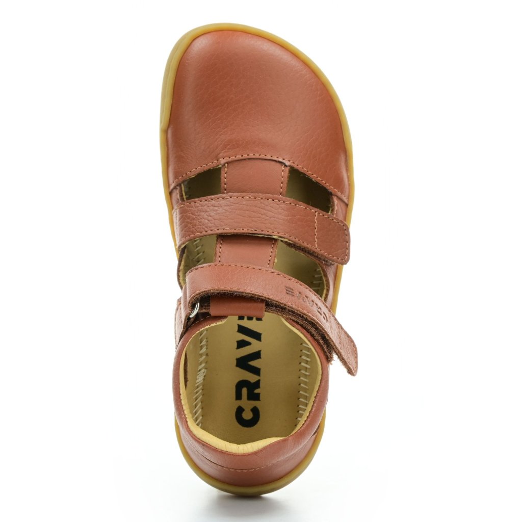 Crave Shellwood Cognac Barfußsandalen