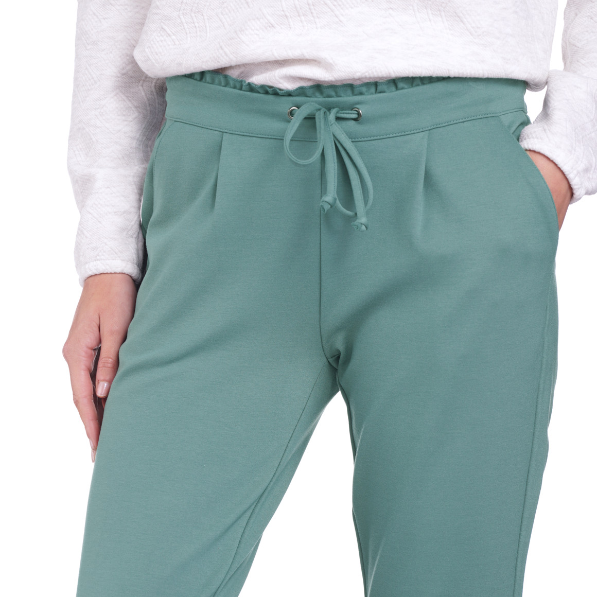 Damen Jogpants mit Rüschen am Bund