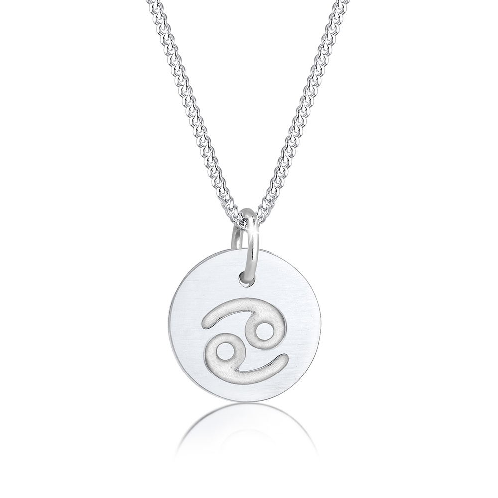 Elli Elli Collier Femme Signe du Zodiaque Cancer Astro - (925/1000) Argent Bijoux