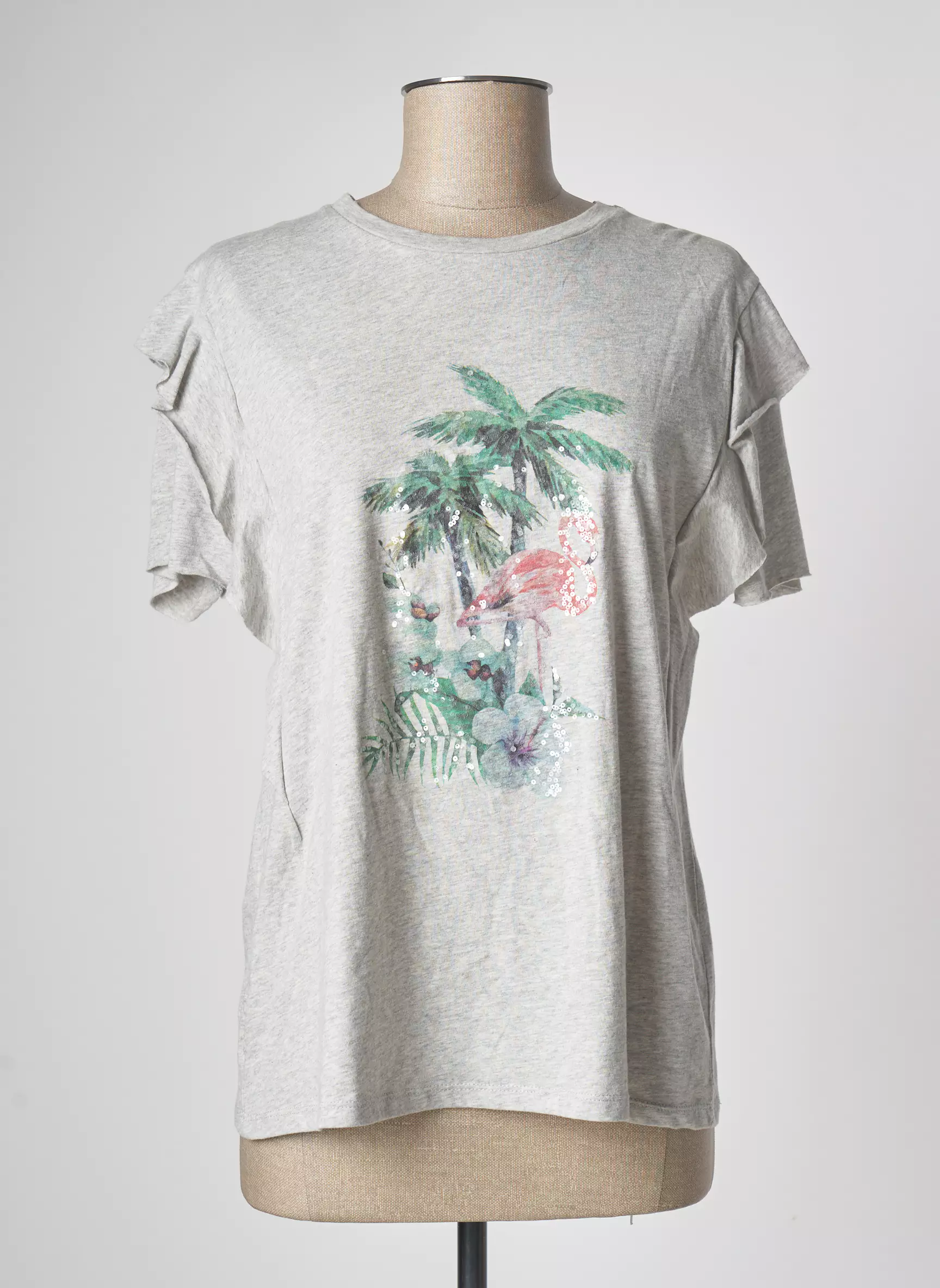 Mango Tshirts Femme couleur gris