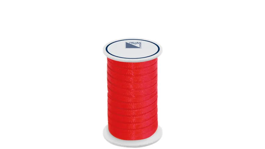 TRUBA Doppelsatinband auf Rolle 3mm x 5m rot 5 m