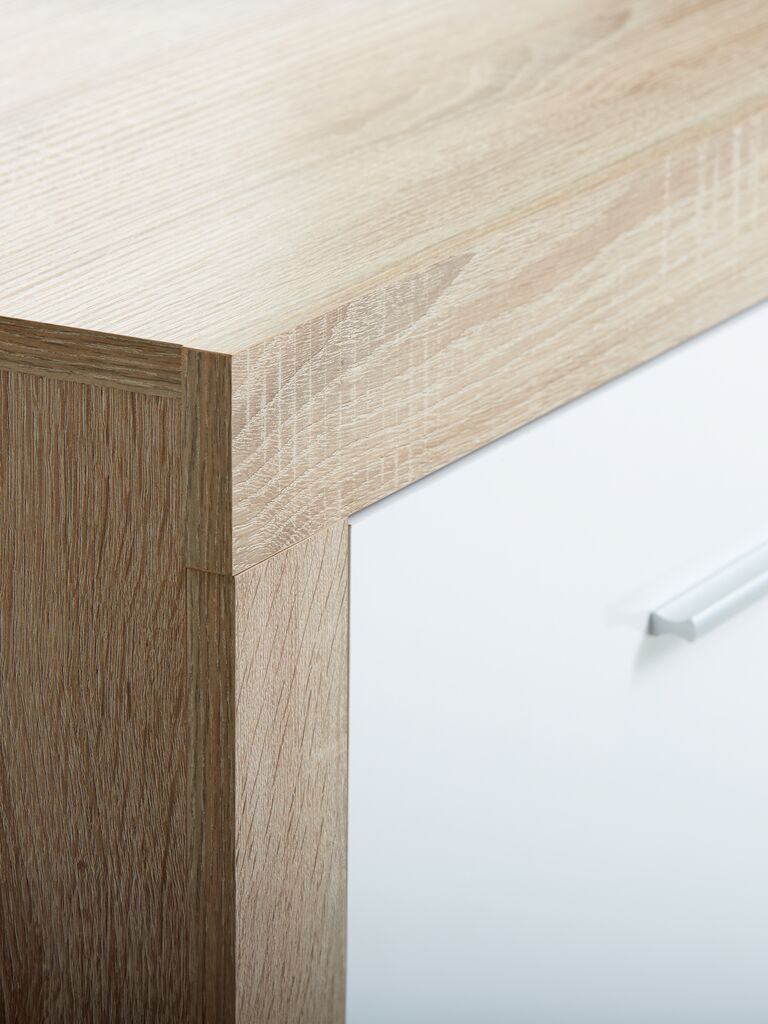 FAVRBO TV stand FAVRBO light oak/white