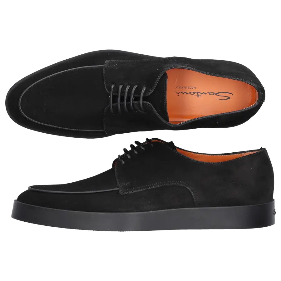 Santoni - Schnürschuhe 16796 schwarz - schwarz