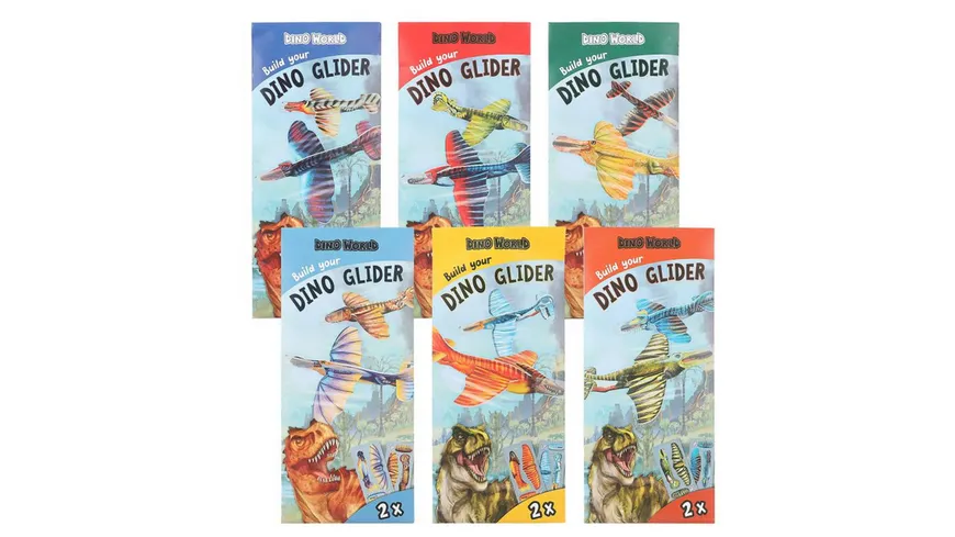 Dino World Build Your Dino Glider mit Anleitung sortiert