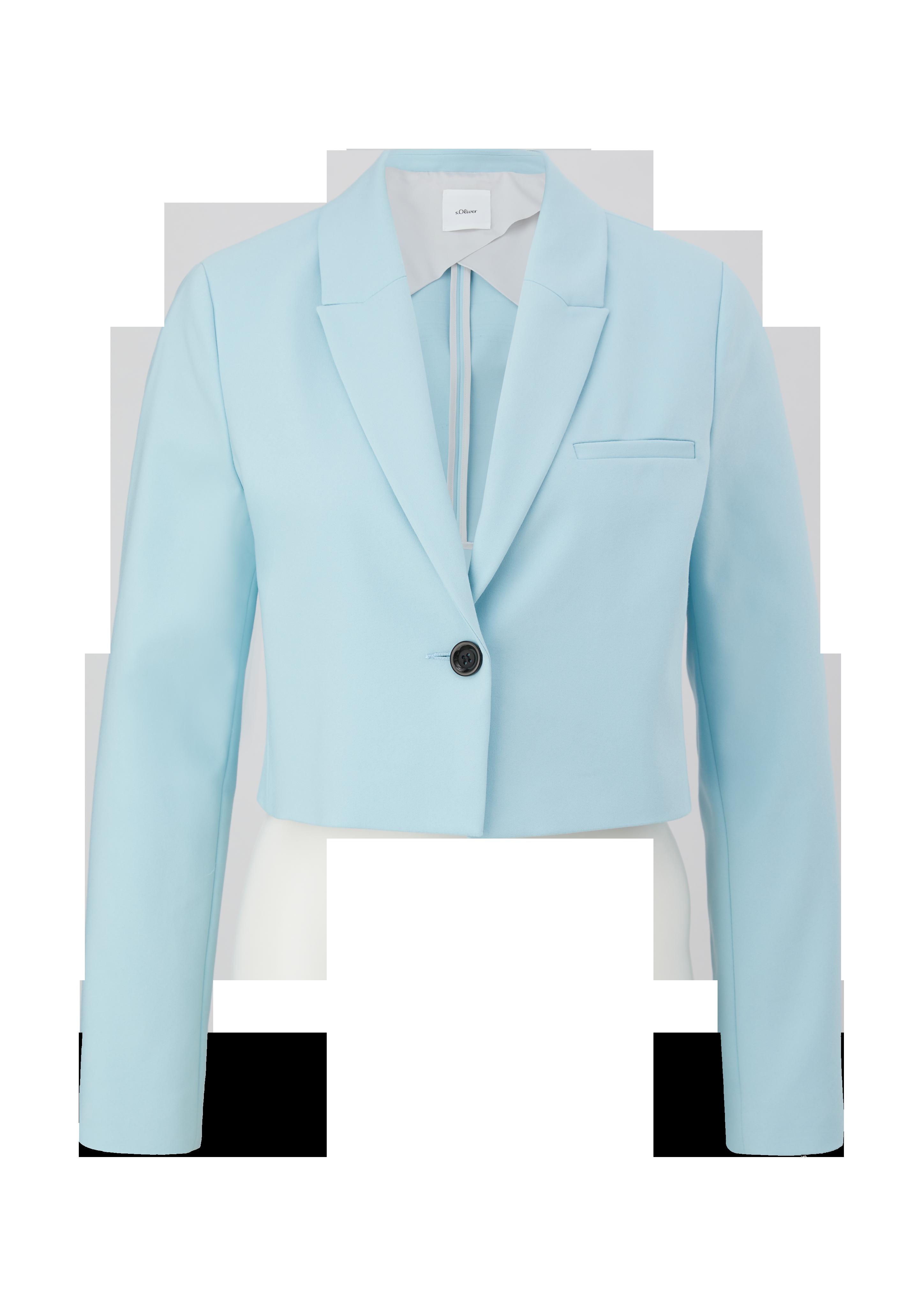 Cropped Blazer aus Baumwollmix  2132693-5145