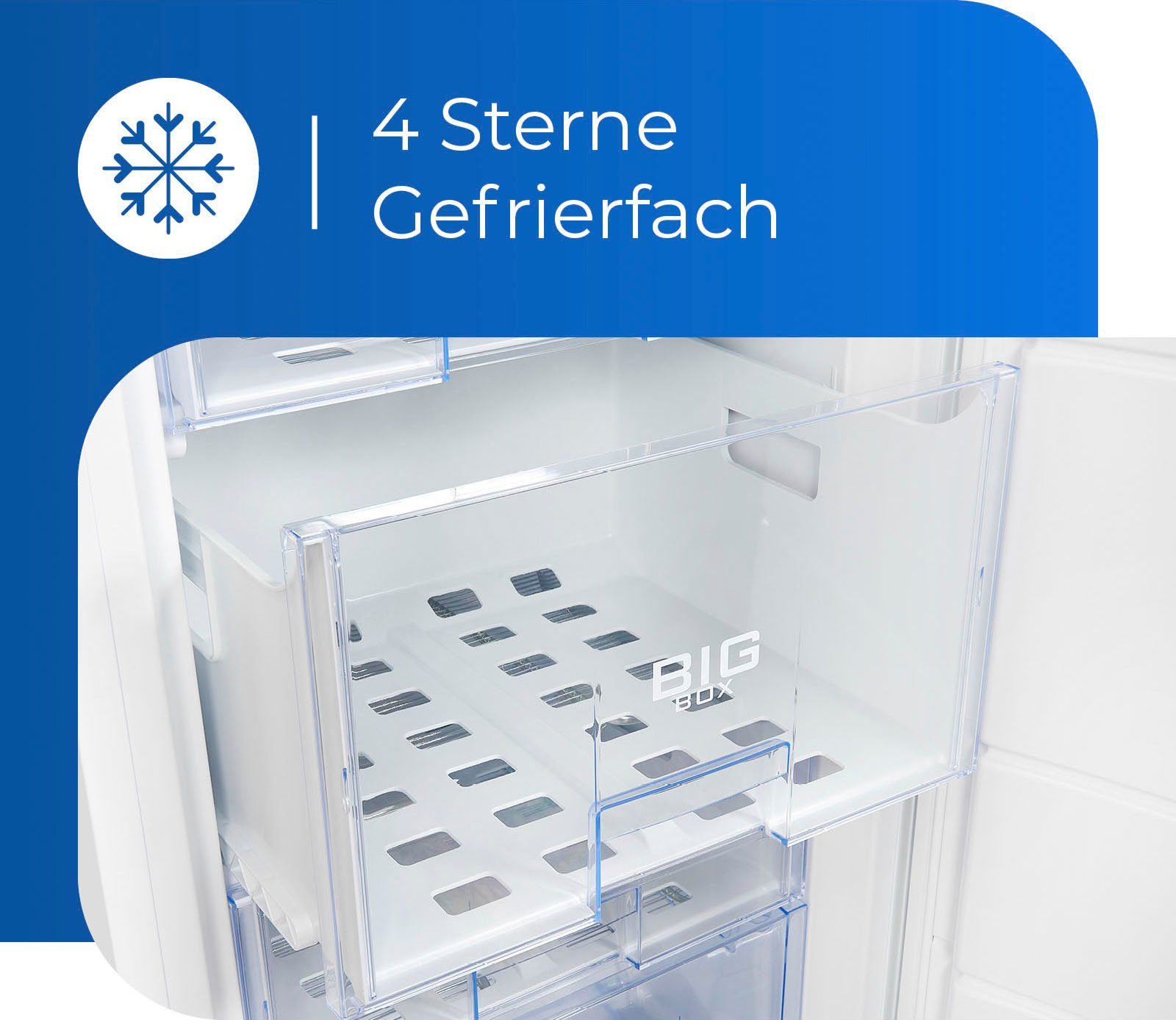 exquisit Gefrierschrank GS22-H-280E weiss, 145 cm hoch, 60 cm breit