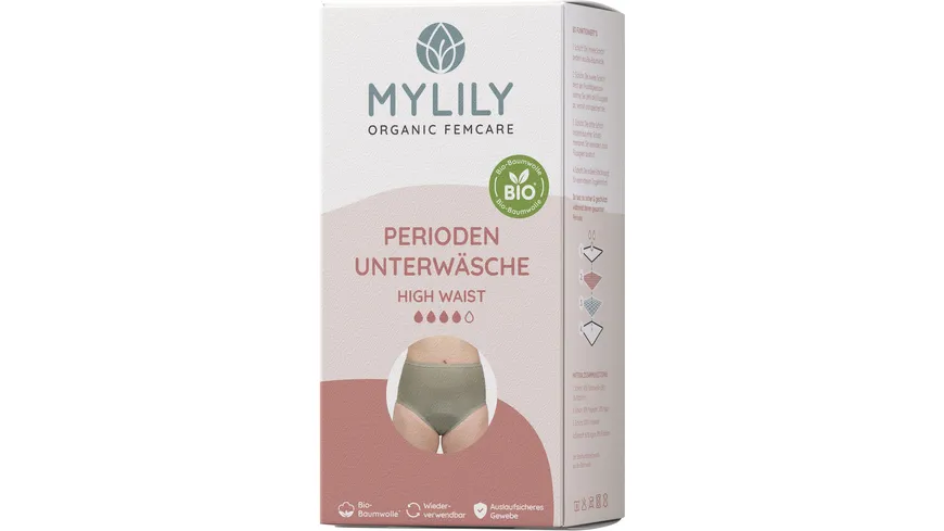 MYLILY Periodenunterwäsche High Waist Gr. S