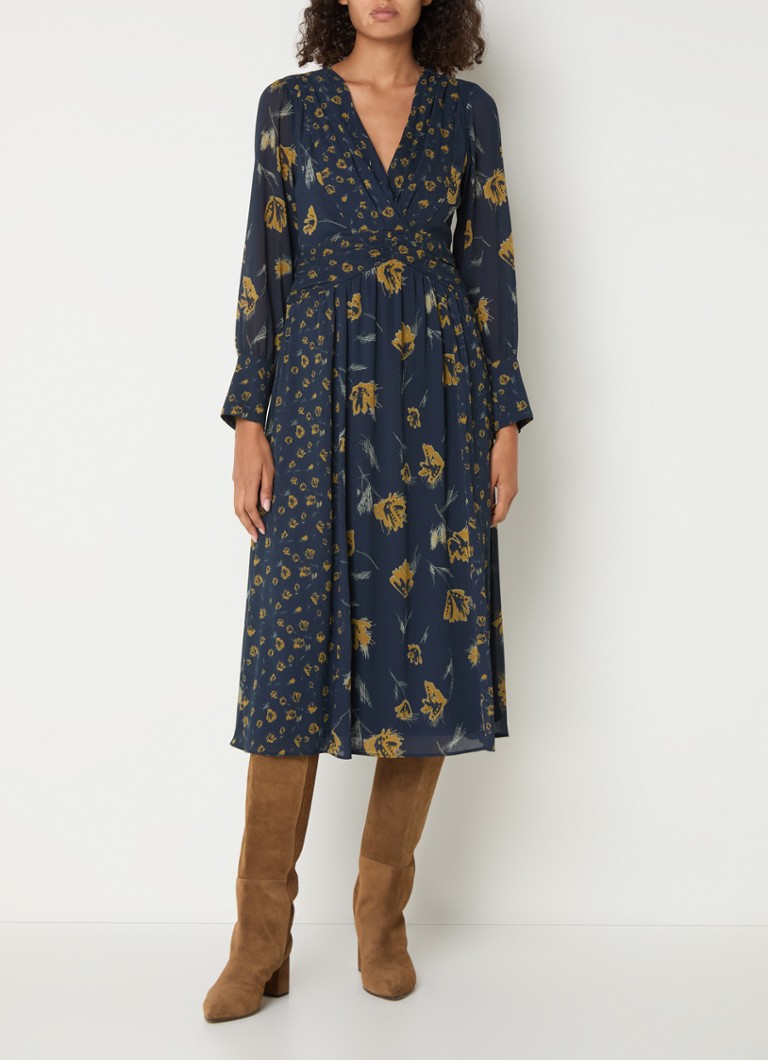 Rochie tunică midi cu imprimeu floral Finaya de la ba&sh