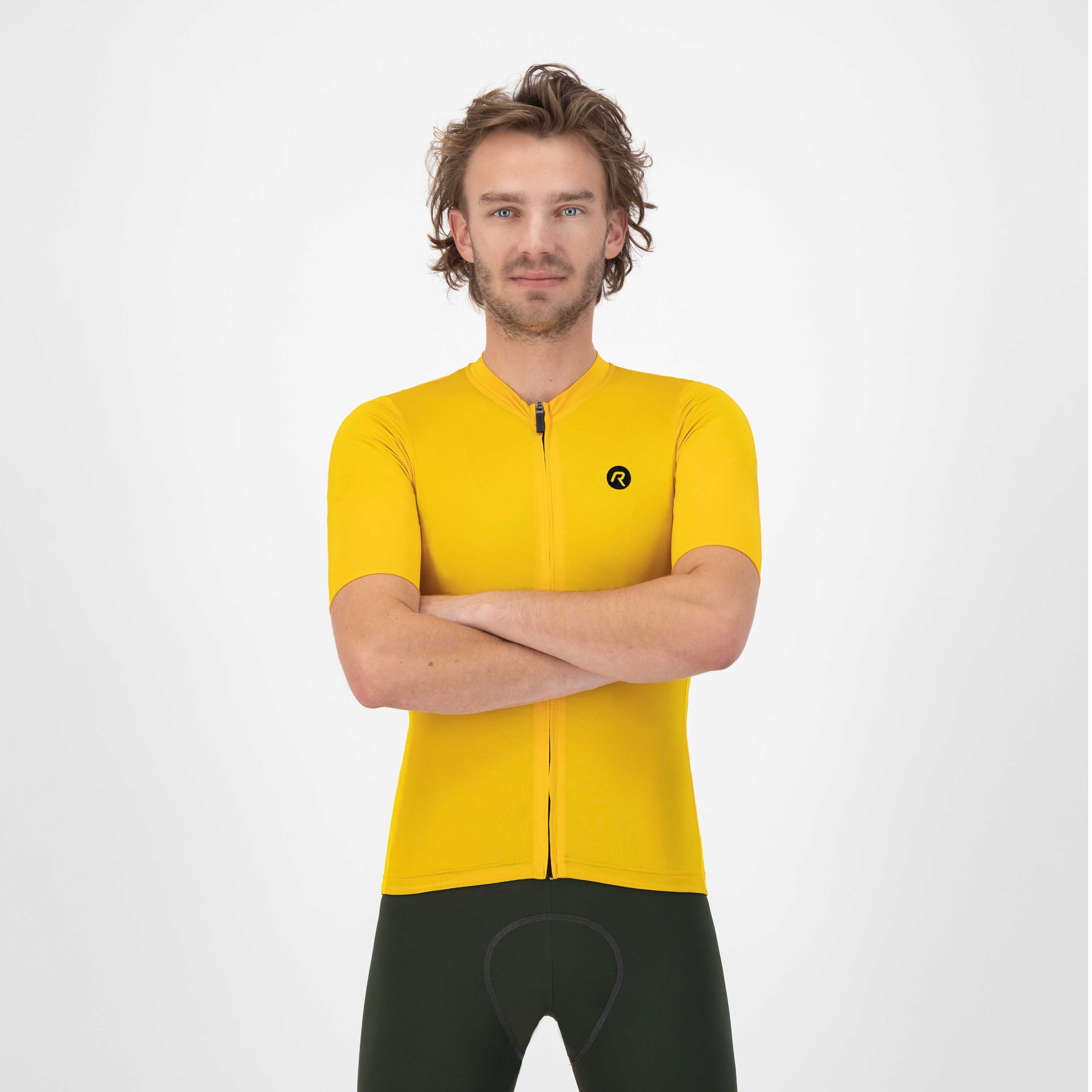 Rogelli Distance Gelb Herren Radtrikot Kurzarm