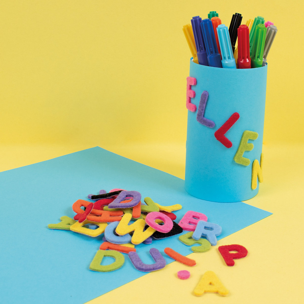Playbox Filzbuchstaben und Zahlen, 500 Teile
