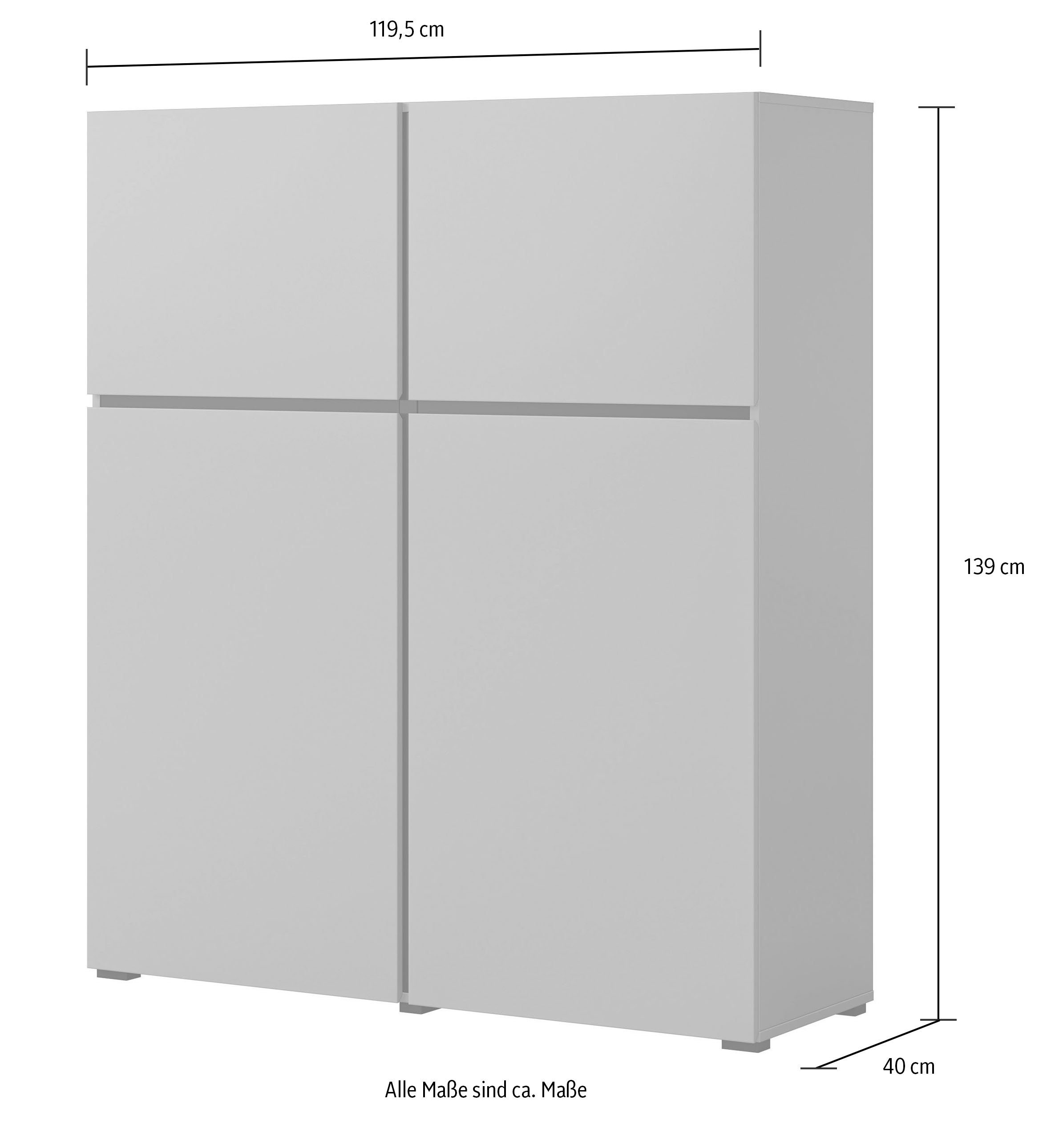 INOSIGN Highboard Cross, Breite 119,5 cm