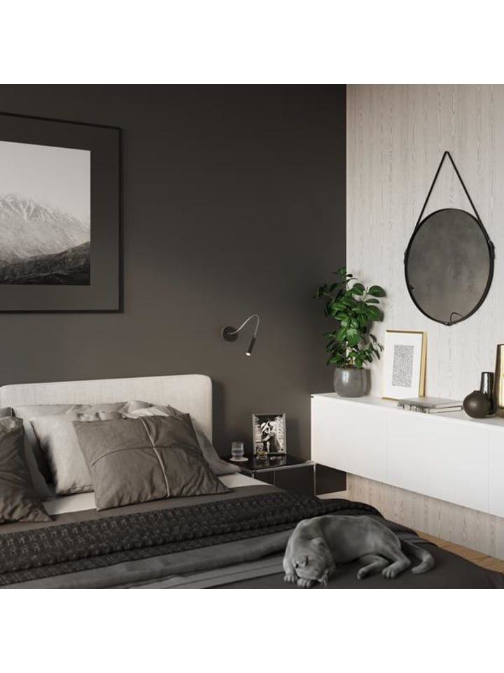 Nice Lamps Wandleuchte ALUDRA Schwarz stahl (L)8cm (B)52cm (H)52cm günstig kaufen onesize