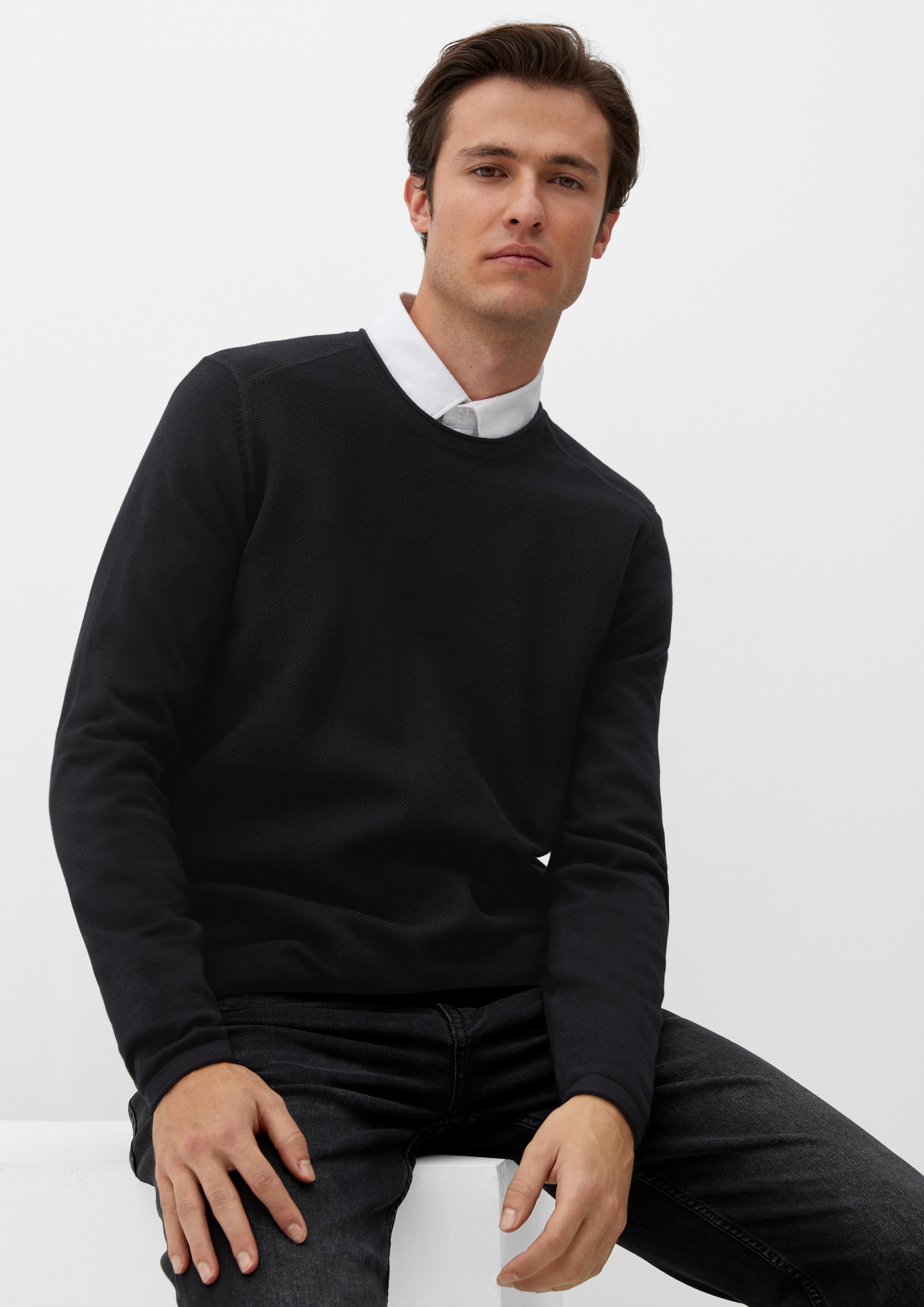 Strickpullover mit Rollsäumen  2124551-9999