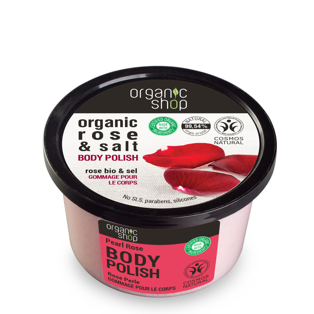 organic shop Gommage Epais Corps Rose Perle Gommages gros grains