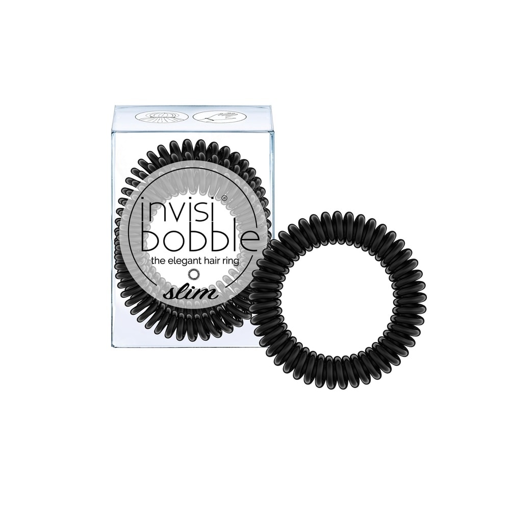 Invisibobble SLIM True Black Elastique à cheveux