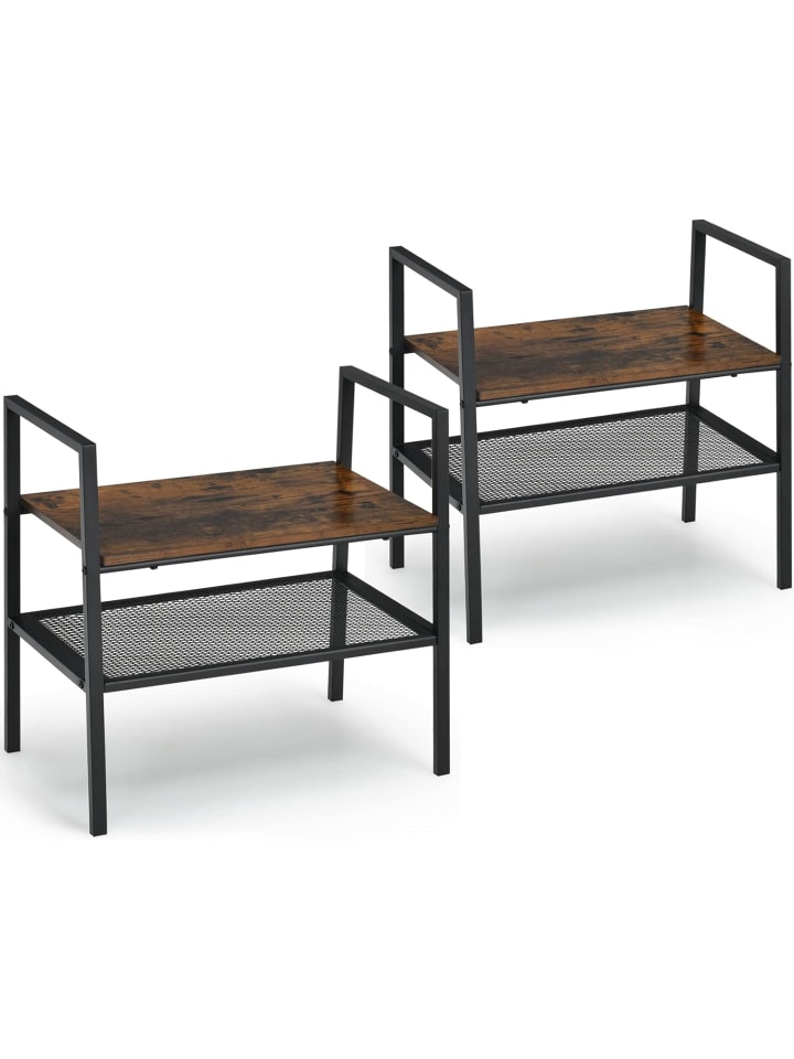 COSTWAY Organizer-Regal 2er Set in Braun günstig kaufen 54 cm
