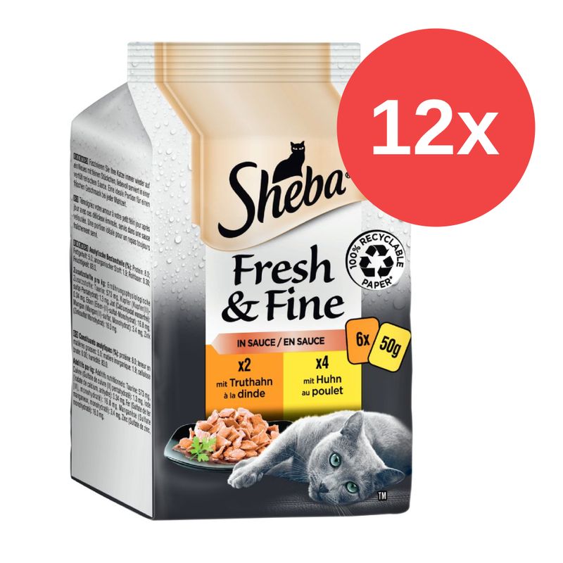 Sparpaket Sheba Fresh & Fine 12 x 50 g zu TOP-Preisen | bitiba %