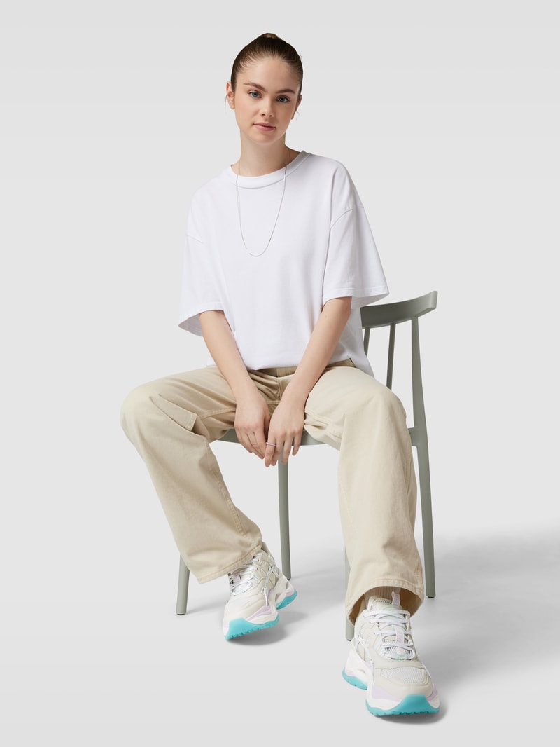 Sneaker im Colour-Blocking-Design Modell 'TRIPLET HOLLOW' in offwhite