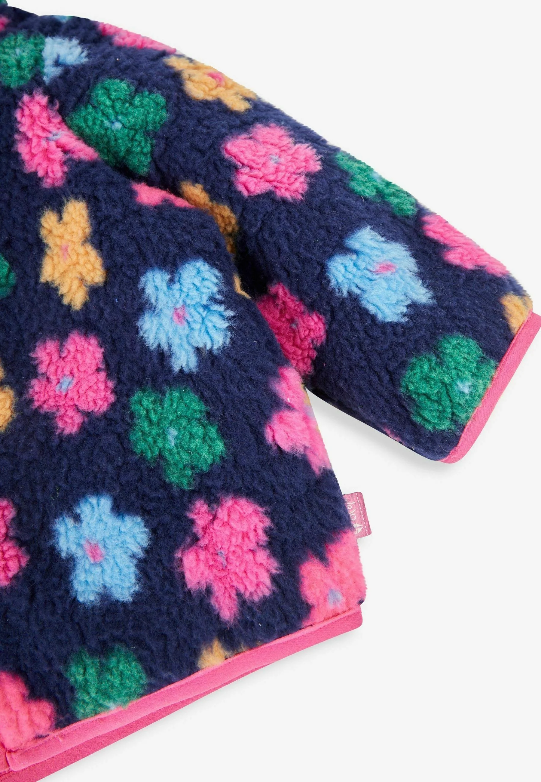 JoJo Maman Bébé BRIGHT FLORAL PRINT BORG- Chaqueta polar