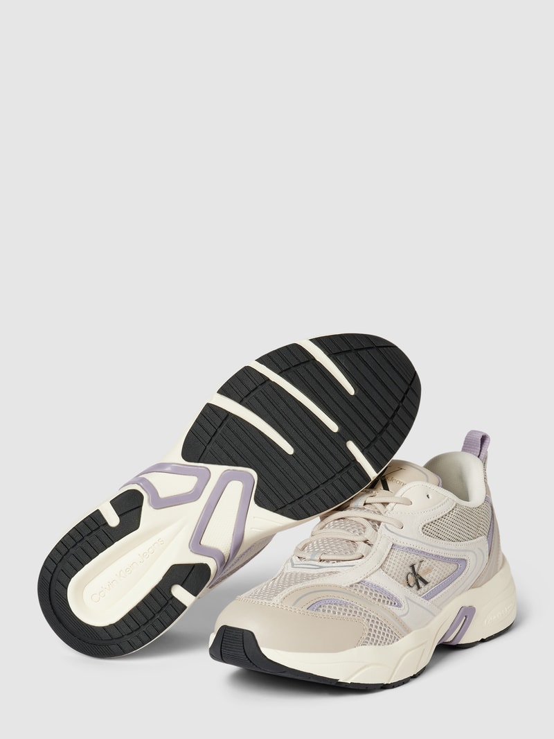 Sneaker mit Label-Detail Modell 'RETRO TENNIS' in lavendel