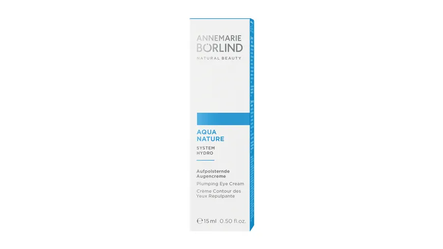ANNEMARIE BÖRLIND AQUANATURE Aufpolsternde Augencreme 15 ml