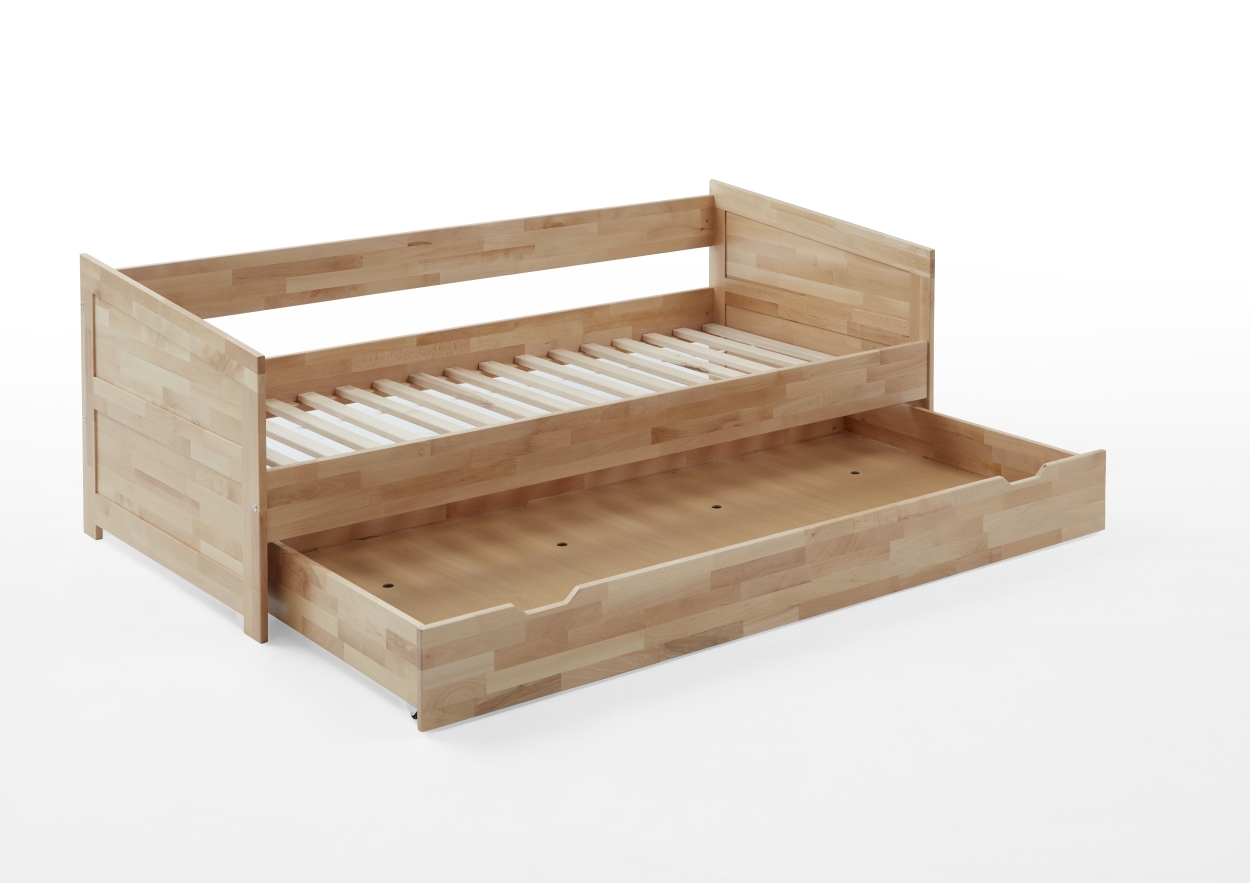 Relita Einzelbett   Bettkasten NINA (inkl. Rollrost) natur