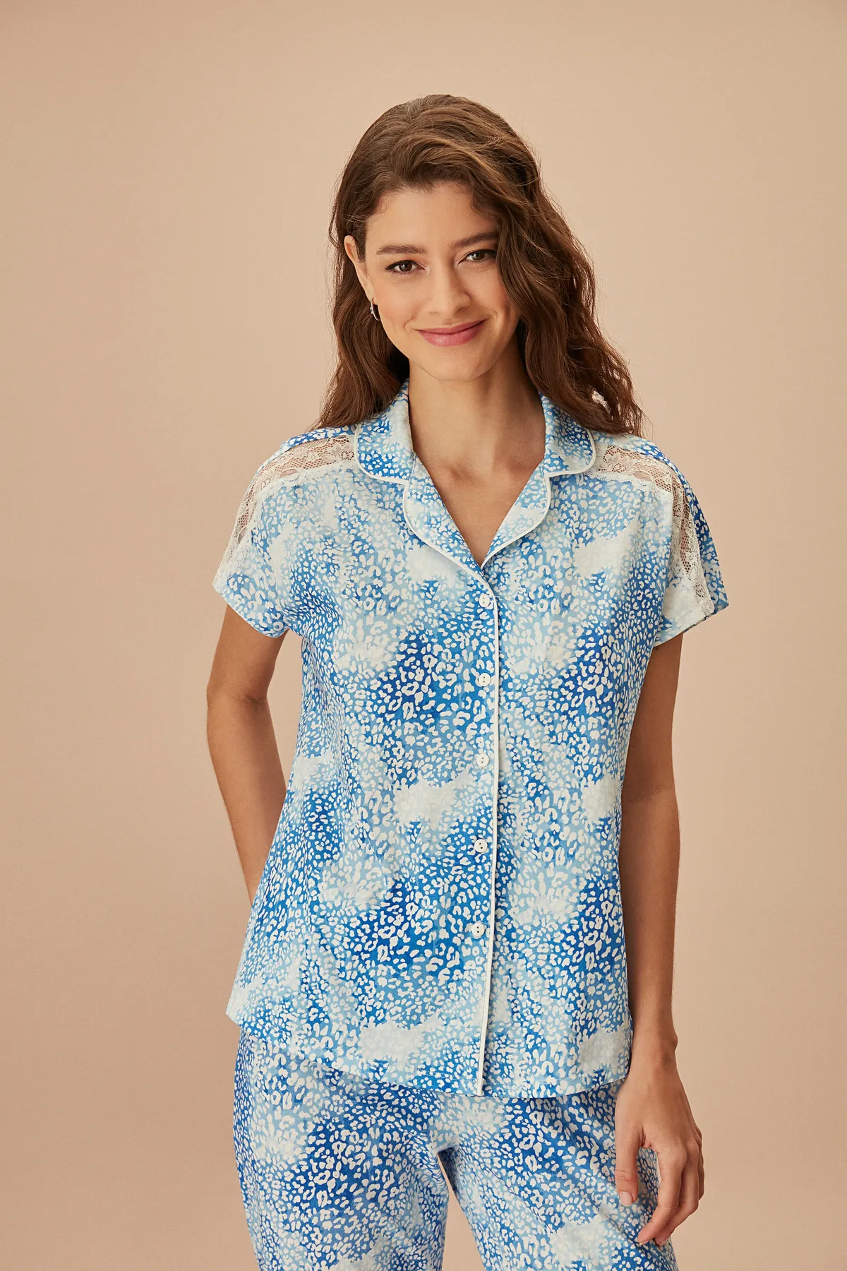 SUWEN  Ocean Maskulines Pyjama-Set